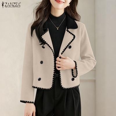 Women Turn Down Collar Casual Long Sleeve Thin Cardigan Outwear