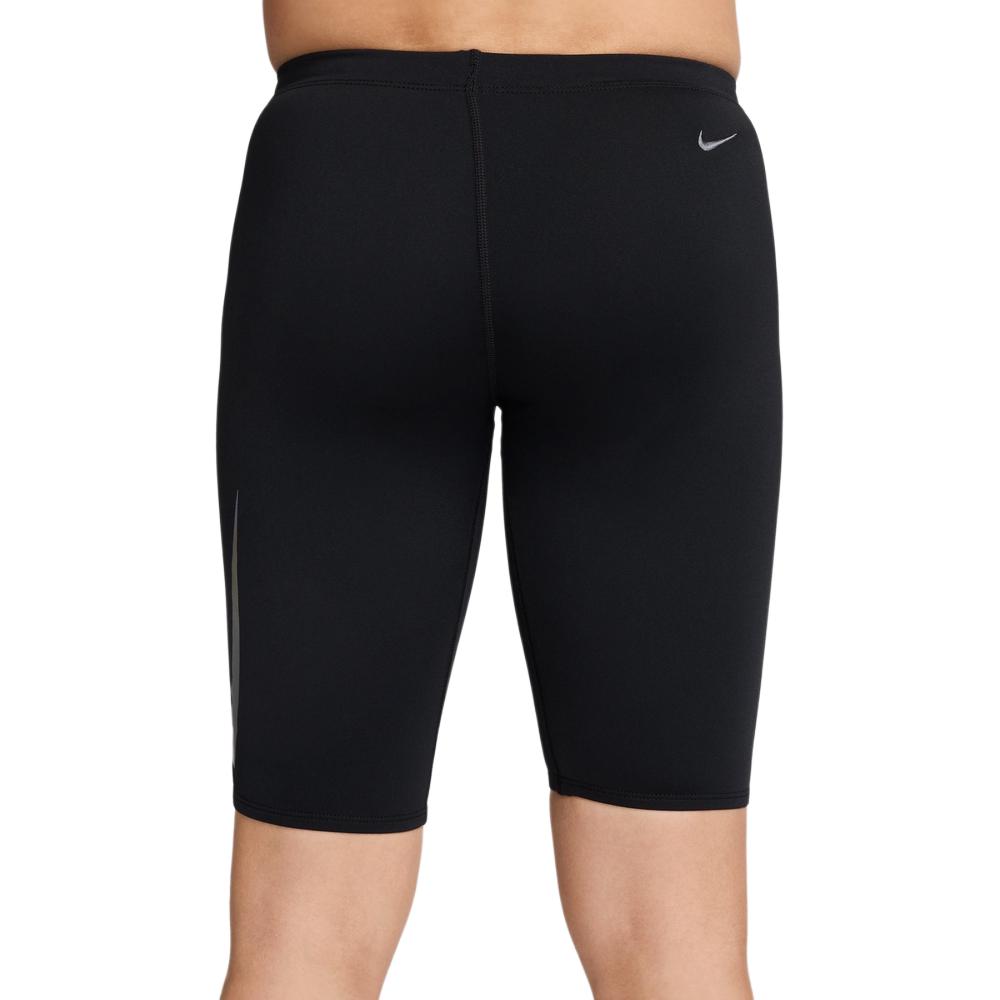 Nike Solid Color Casual Slim Fit Five-Point Swim Trunks Men swimwear Black Iron-Gray FZ6143-010