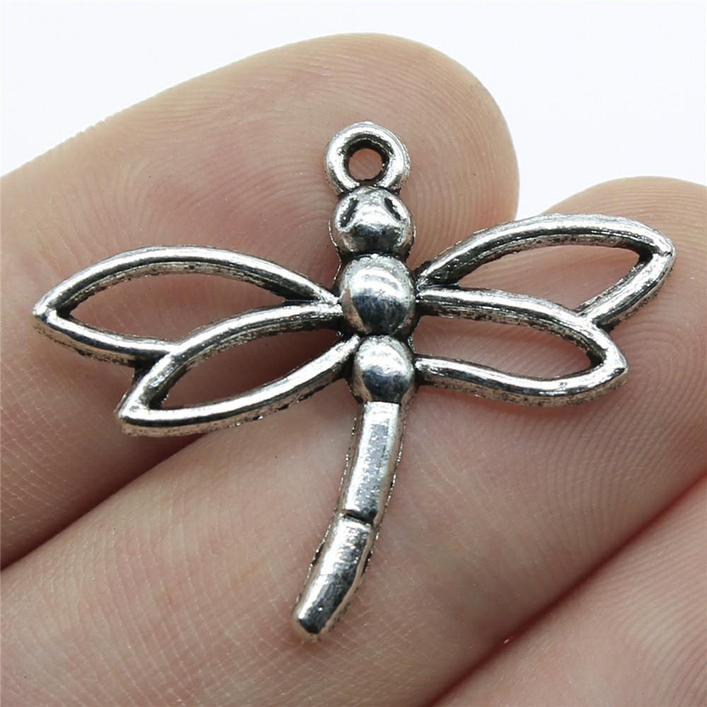 20pcs Dragonfly Charms Antique Silver Color Dragonfly Charms Pendants For Bracelets Dragonfly Charms Making Jewelry