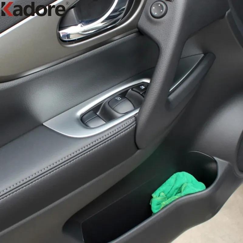 For Nissan X-Trail Rogue T32 2014-2018  Matte Car Door Armrest Window Switch Button Panel Cover Trim Interior Accessories