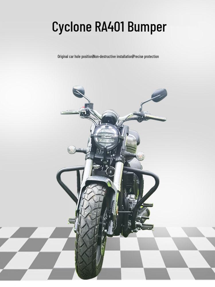 Cyclone RA401 Quick Release Bumper & Side Bag Guard with Folding Backrest & Rear Rack