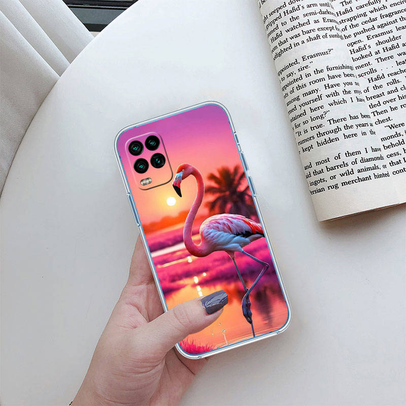 JO24 Flamingos Pink Bird Phone Case for Motorola E22S E7 G6 G7 G8 G9 Plus Power Play G10 G20 G04 E30 E40 E22 E20 E13 G22 G23 G Stylus Play