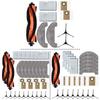 For MONSGA MS1 MAX Robot Vacuum Spare Parts Kit – Main Brush, 2 Side Brushes, 2 Filters, 2 Mop Cloths, 2 Dust Bags