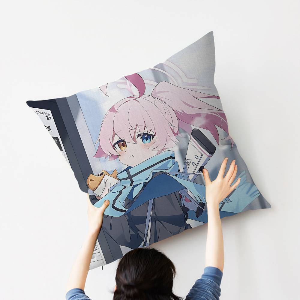 

Game Anime Blue Archive Maple Design Cushion Cover Happy Autumn Harvest decor Holiday Decorati Pillow Cover 30x30 cm