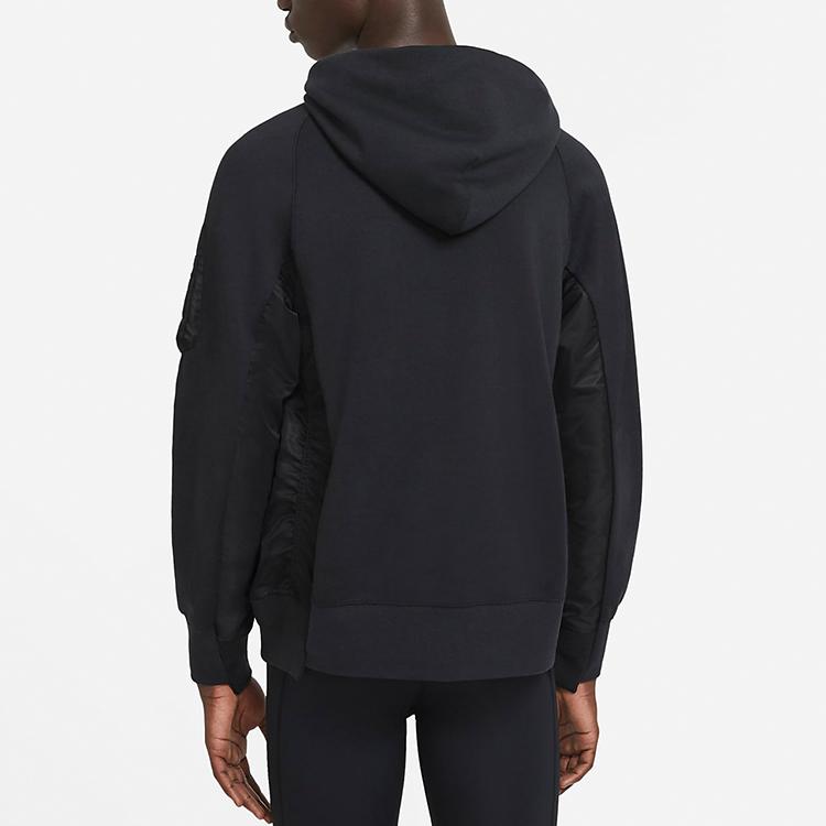 Nike x Sacai Hoodie Black Unisex Tops CW2419-010