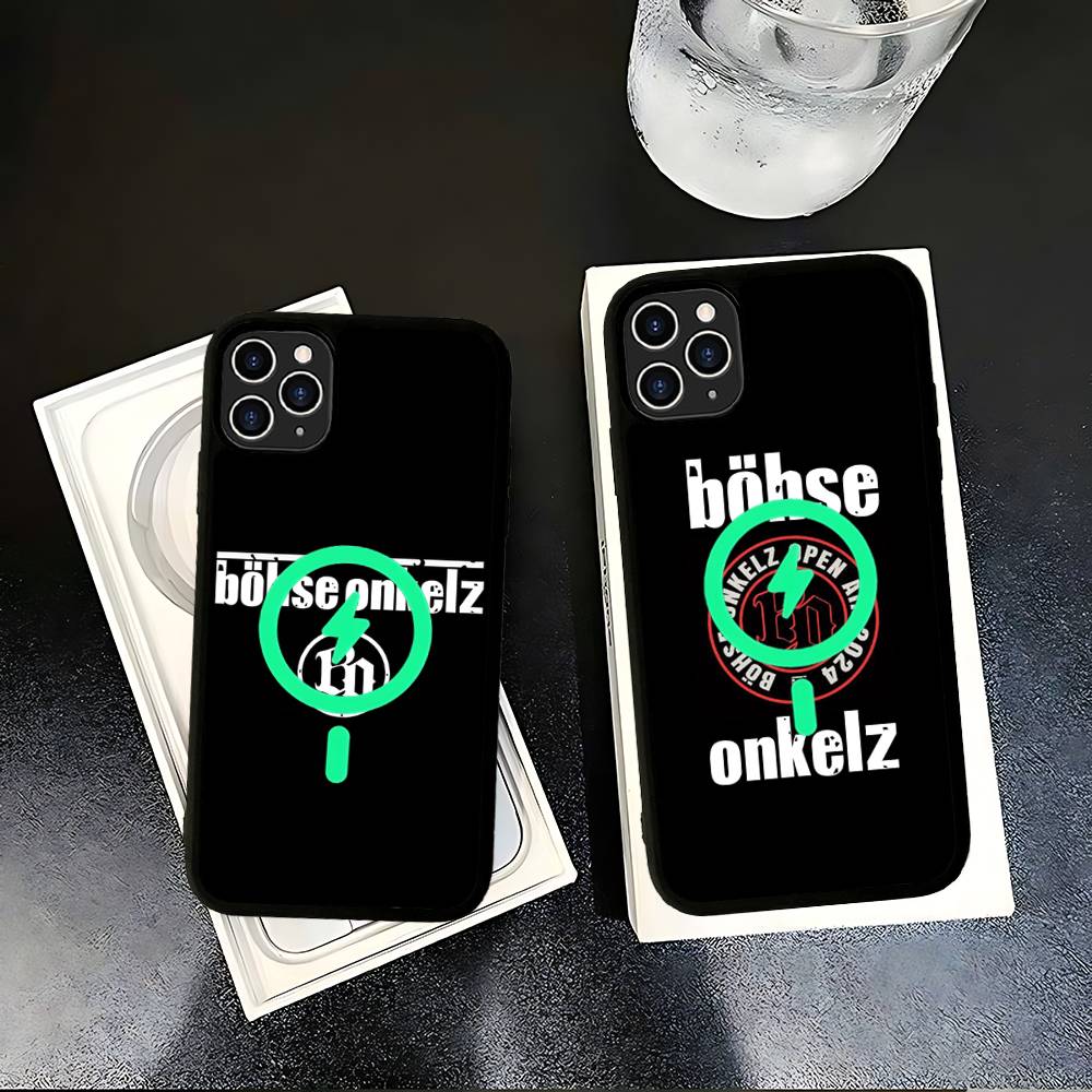 B-Bohse O-Onkelz Band Nero Per Custodia Magnetica Telefono Per IPhone 16 15 17 Pro Max 11 12 13 14 Plus Cover
