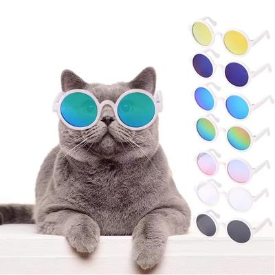 Vintage Cat Sunglasses Round Dog Glasses Cute Pet Sunglasses  Summer Outdoor