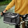 Domen Bicycle Front Handlebar Bag Outdoor Bike Reflective Strap Touchable Phone Pouch Bicycle Riding Bag Bike Front Tube Basket