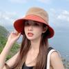 Hollow Bowtie Fisherman Hat Crochet Knitted Bucket Hat Fashion Bow Sun Hat  Travel