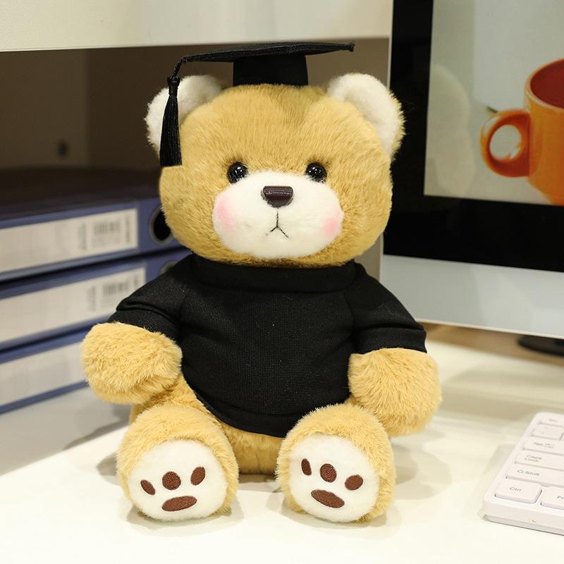 Graduation Teddy Bear Bear Plush Toy Dr. Bear Bear Hug Bear Doll Graduation Season Commemorative Ragdoll