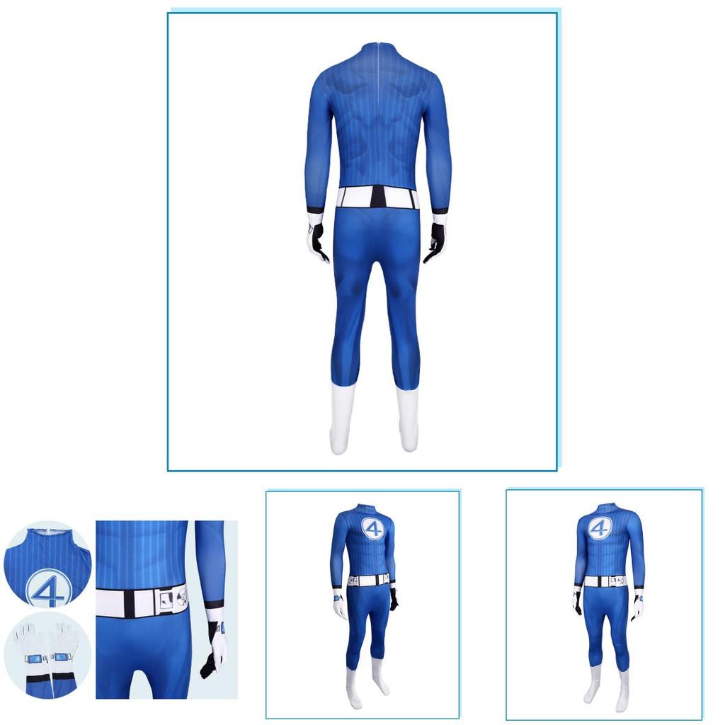 Marvel Fantastic Four Onepiece Costume With Polyester Fabric For Theatrical Performances