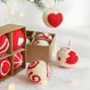 6pcs Hanging Felt Christmas Ball Wool Felt Christmas Pendant Colorful   Xmas Tree