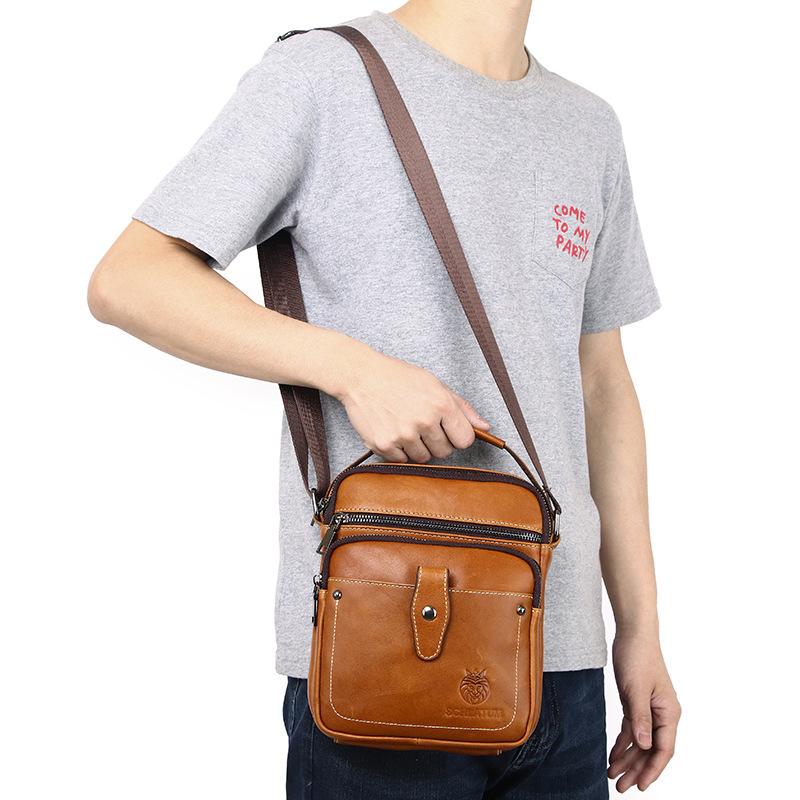 Men's Single-shoulder Crossbody Bag Genuine Leather Men's Bag