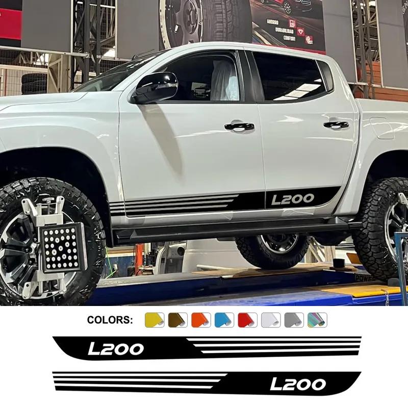 Car Stickers For Mitsubishi Triton L200 Barbarian Truck Graphics Stirpes Kit Styling Decor Decal Pickup Vinyl Auto Decoration