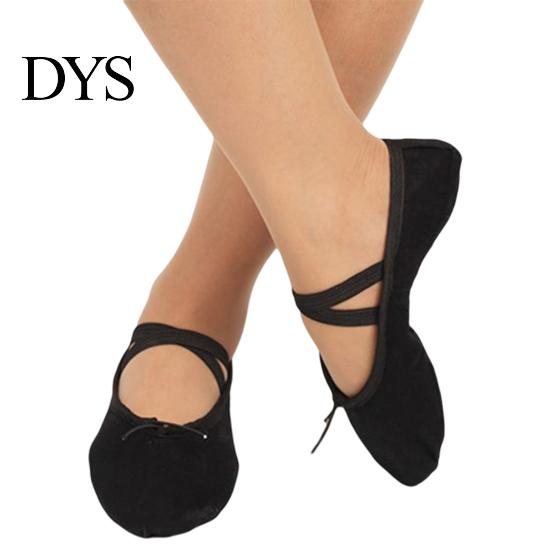 Women Girls Adult Soft Sole Ballet Dance Shoes Fitness Gymnastics Canvas 41