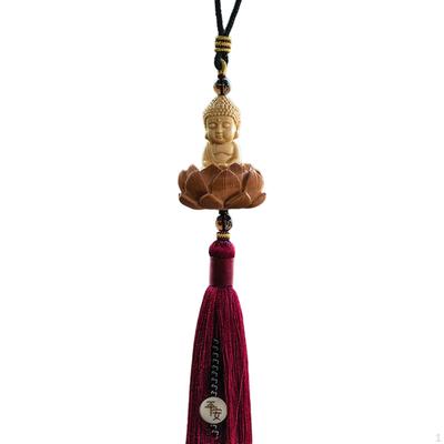 Ornement à suspendre pour voiture Décorations d'accessoires pour rétroviseur Design de lotus pour