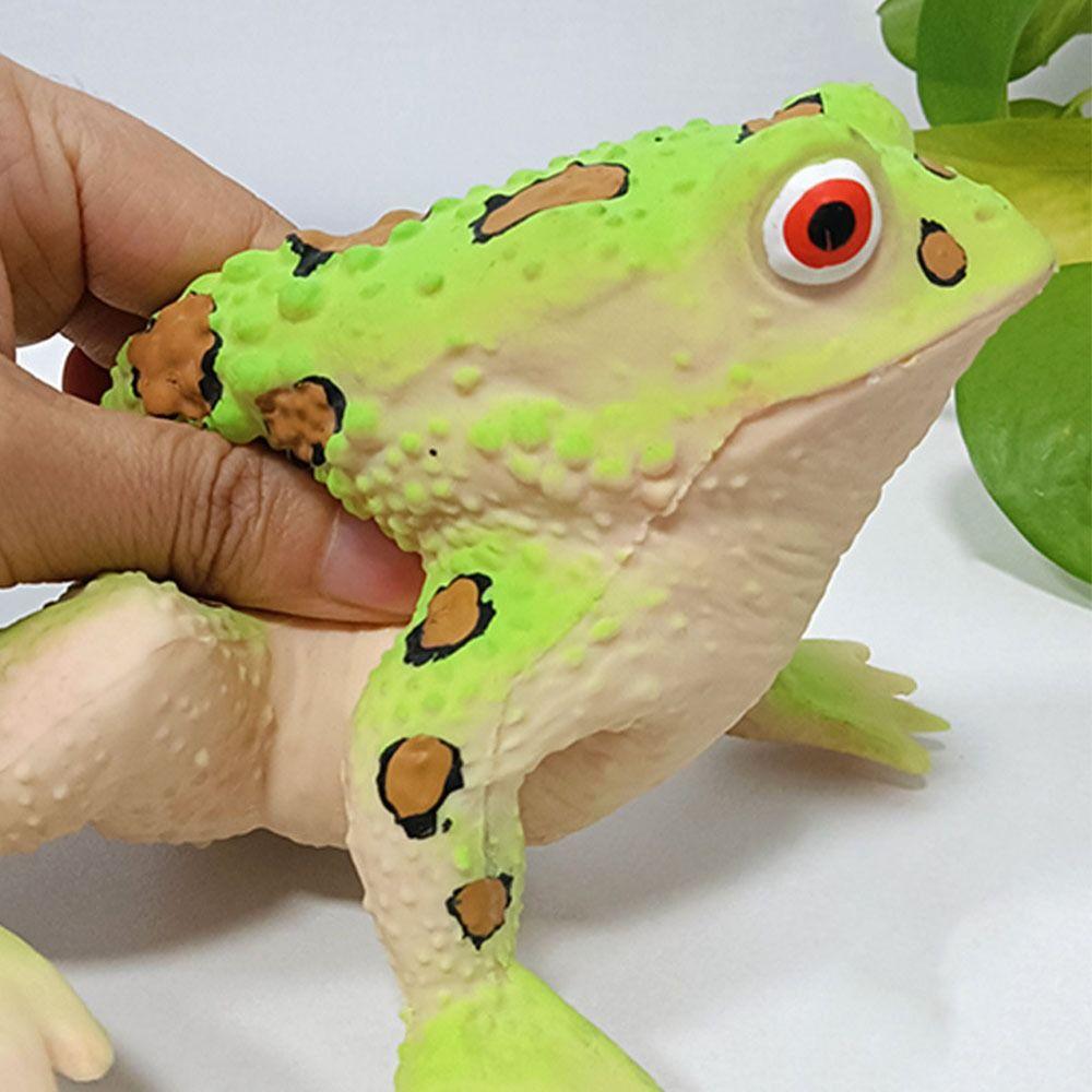 Funny Stress-Relief Frog Squeeze Soft Simulation Toad Squeeze Frog Simulationtoy Tricky