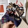 JK Elegant Plaid Bow Lolita Hair Clip - Shark Style