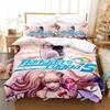 Fashion Anime Danganronpa Bedding Set Printed Bed Set Duvet Cover Sheet Pillowcase Bed Soft Quilt Cover Full Queen King Size