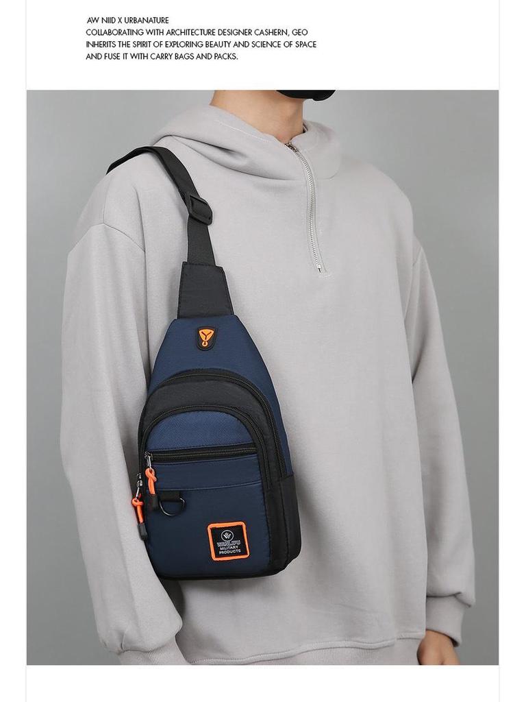 Men's Trendy Multi-Layer Crossbody Chest Bag - 2025 Wear-Resistant, Stylish, Portable Shoulder Backpack