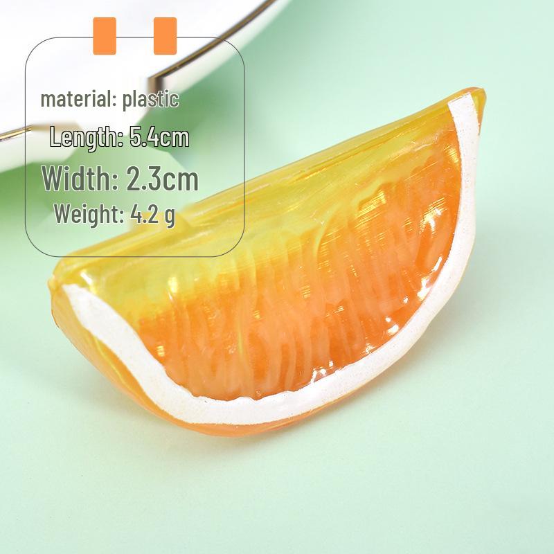 Plastic Lemon Slice Models for DIY Creative Ornaments and Kitchen or Photography Decoration Props