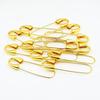 10Pcs Safety Pins for Clothes Golden Clothing Pins Heavy Duty Alloy Safety Pins for Clothes Sewing Craft Securing Thick Fabrics