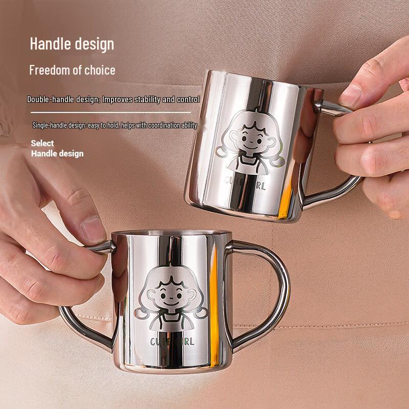 304 Stainless Steel Kids' INS Style Drink Mug