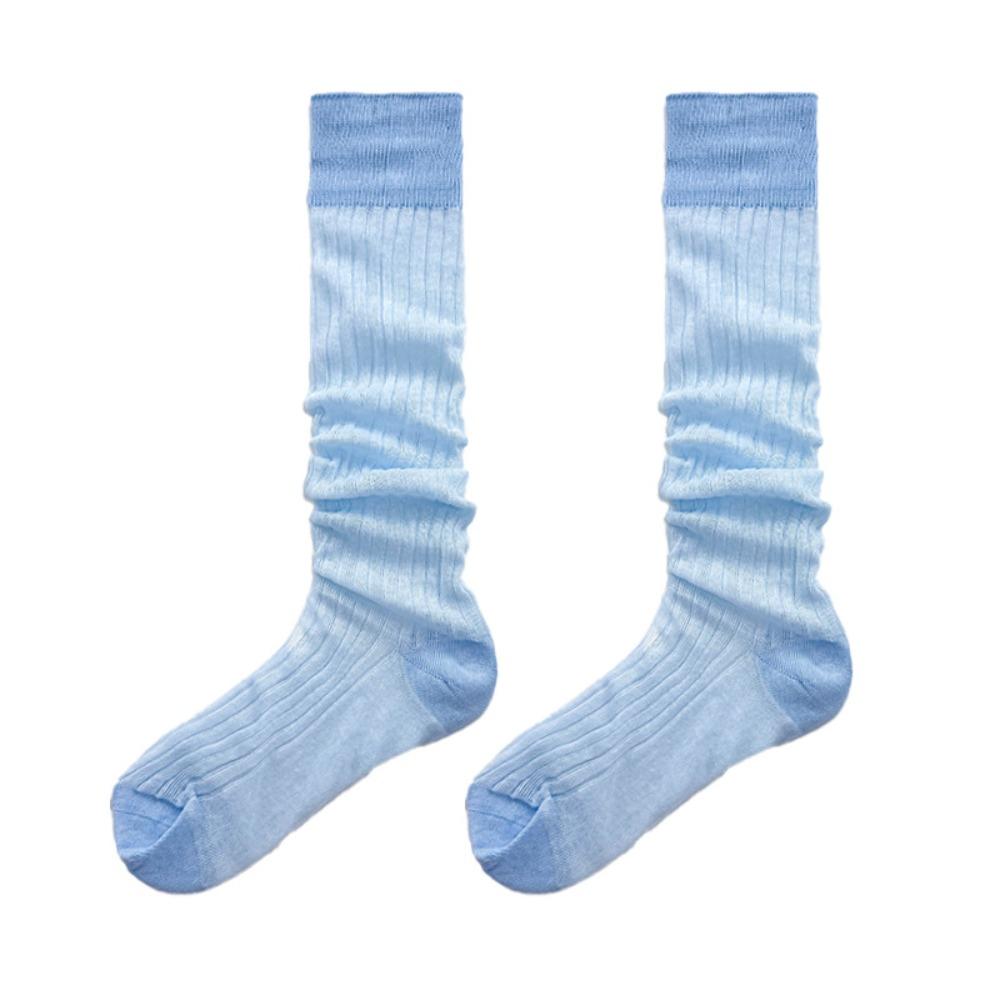 Thin Thin Long Socks Lolita Mid-tube Stocking Korean Ins Knee High Socks  Ballet