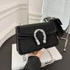 Women's Diamond Shoulder Bag  Crossbody Bag  Zipper Decoration  PU Material  Classic