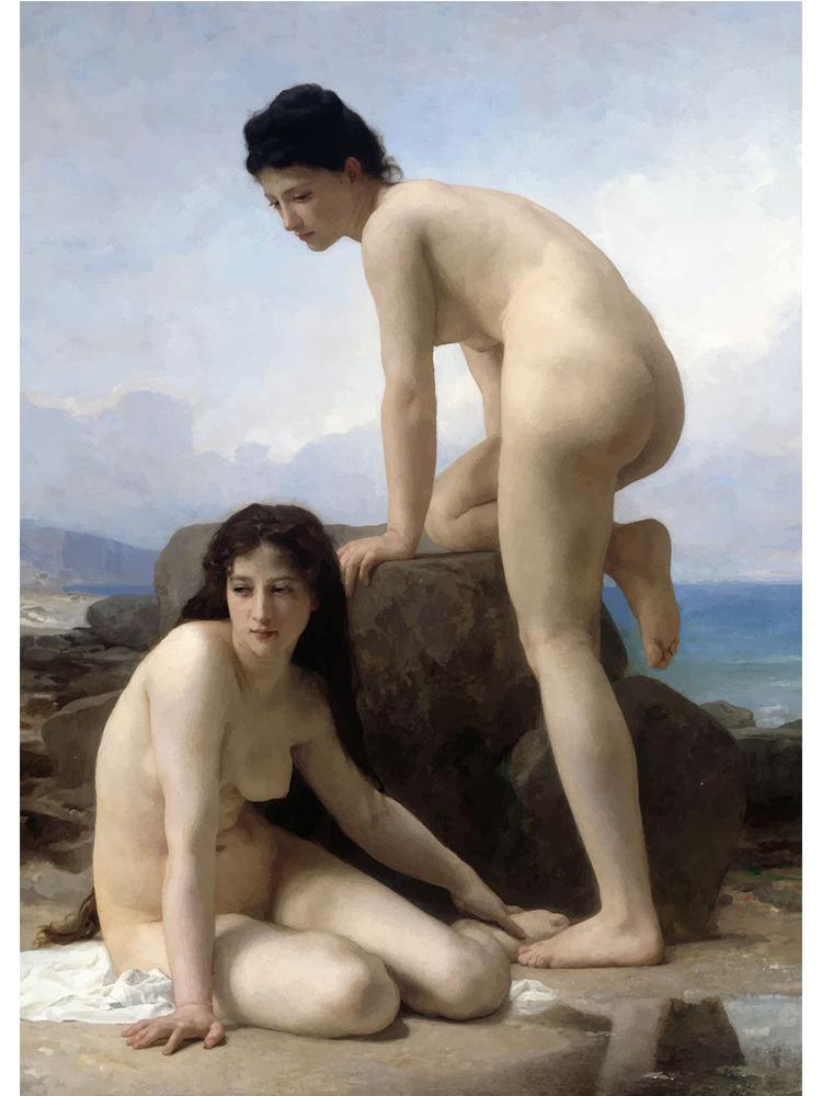 

Художник William Bouguereau Класичний твір мистецтва Плакат Полотно Картина олією Жіноча фігура Настінне мистецтво для прикраси будинку у вітальні 50x70cm No Frame