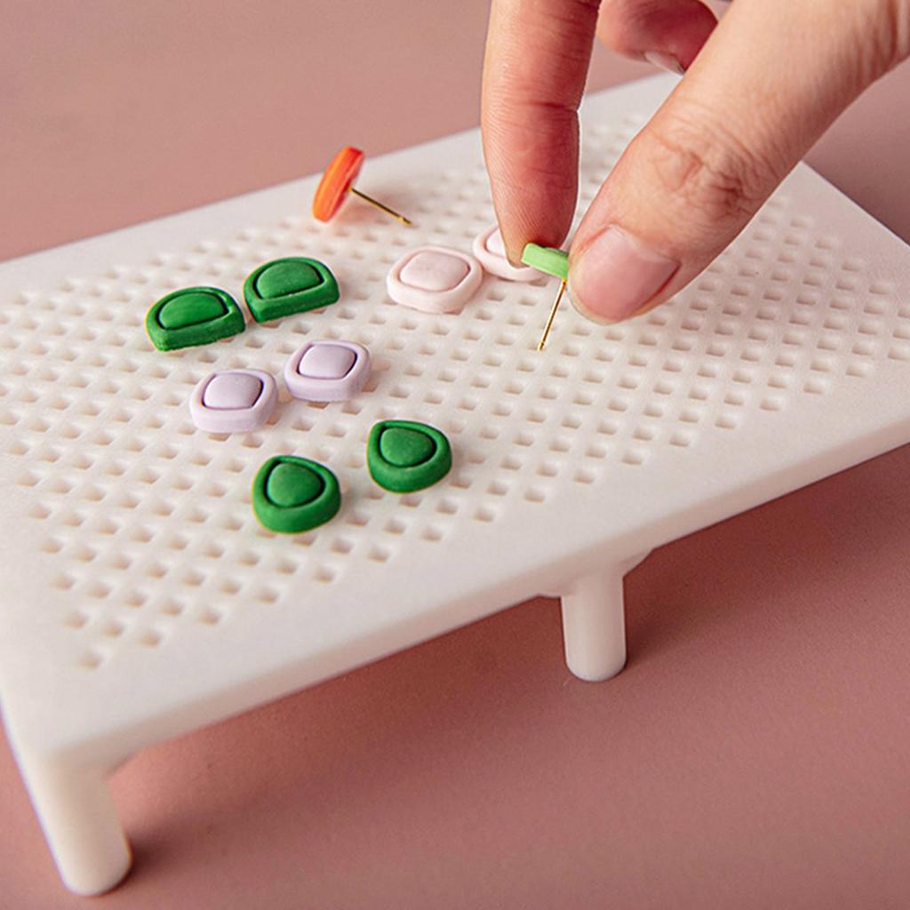 Polymerleire Øredobber Hullplasseringsverktøy Lampe Tørkestativ Manuell Hjelpemiddel for Justering Og Stødig Støtte