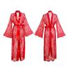 Feiyun Sexy Lace Trim See-Through Nightgown Pajamas Women's Outerwear Home Wear