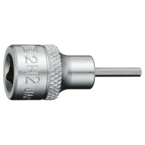 TONE Hexagon Socket HP2H-02 Drive Angle 6.35mm (1/4") Width Across Flats 2mm