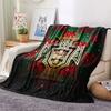 1PC Portugal National Football Team Patterned Flannel Blanket Suitable For All Seasons for Home Decor Warmth and Comfort Gifts Holiday Present