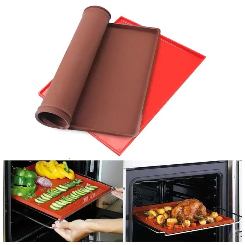 Silicone Baking Mat Swiss Roll Mat Non-stick Silicone Oven Mat Pizza Cake Tray Bread Cake Baking Mold Pastry Baking Accessories