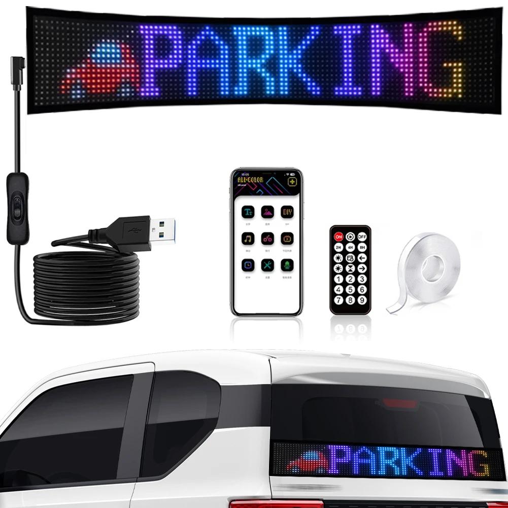 Bluetooth Car Windshield Plus LED Display Screen RGB LED Module Sign Matrix Pixel Panel Scrolling Signboard Advertising Light