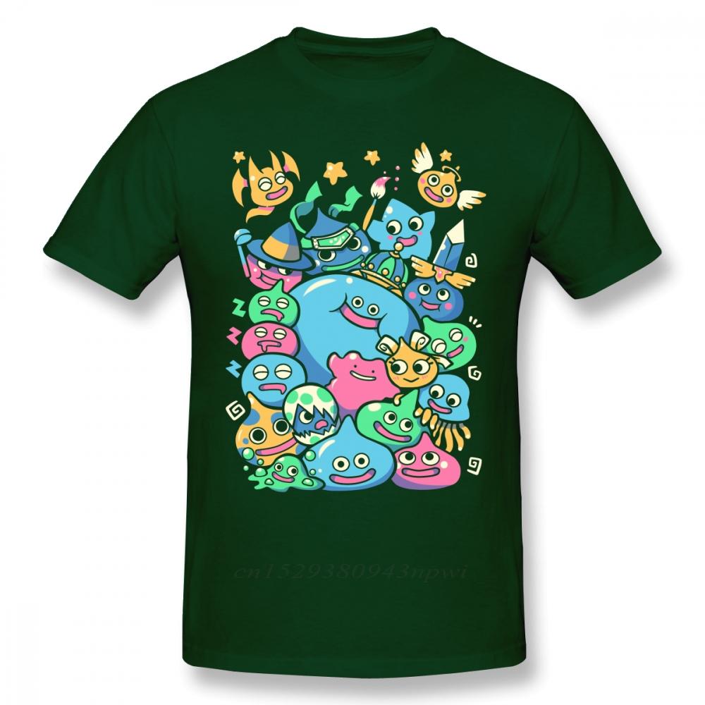 Dragon Quest T Shirt Slime Party TShirt Funny Beach Tee Shirt 100 Cotton Printed Unisex Short Sleeves Oversize Tshirt
