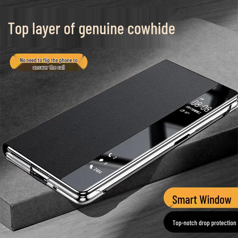 Kulefeng Huawei Pura X Max Foldable Leather Case with Rotary Stand