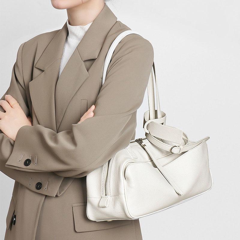 Genuine Leather Women's Bag Luxury Designer High Quality Shoulder Bag Fashi Soft Cow Leather Rectangular Bags Female Handbags