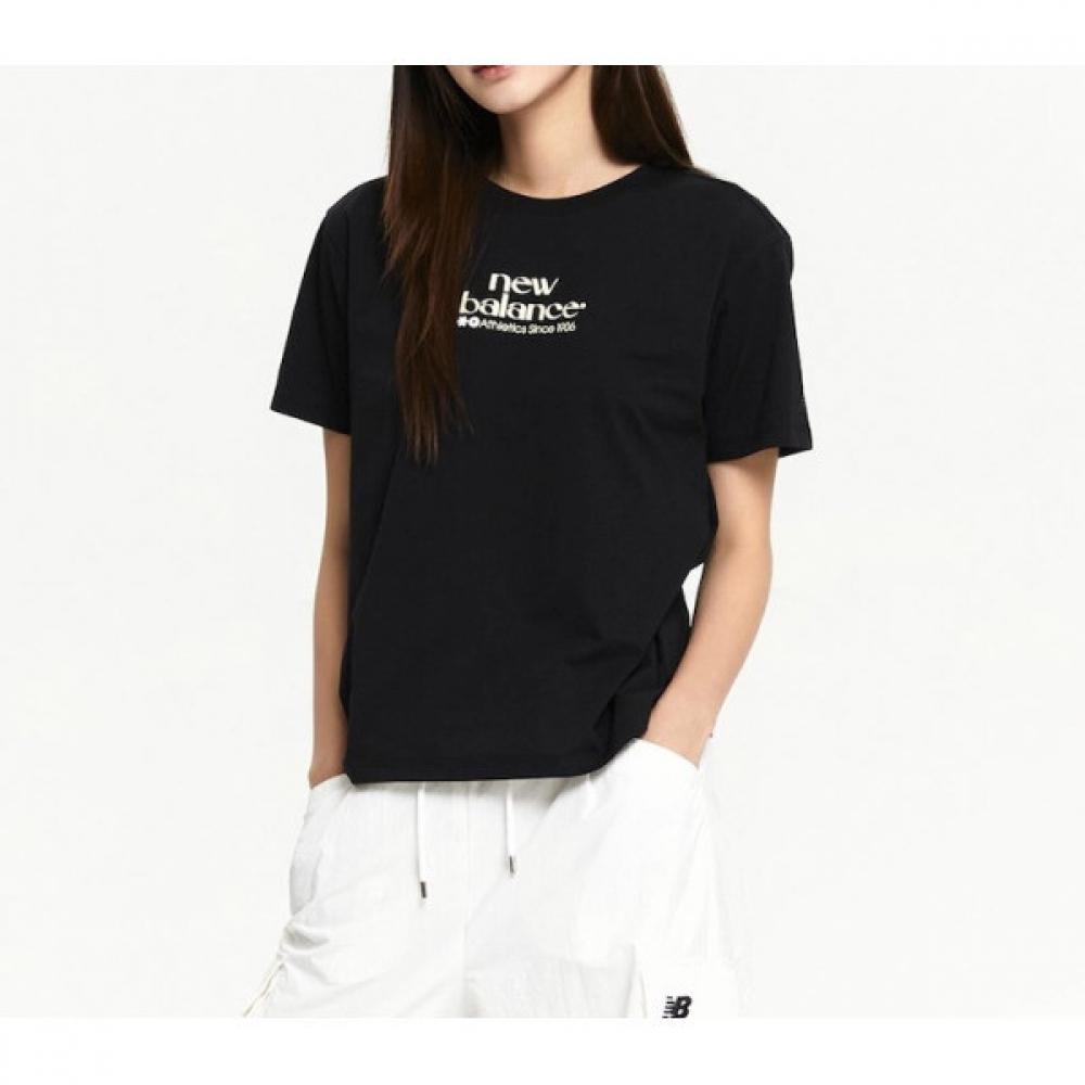 New Balance Tricou cu mânecă scurtă cu imprimeu grafic Frozen, semi-over, femei, B1, nbnee3W632