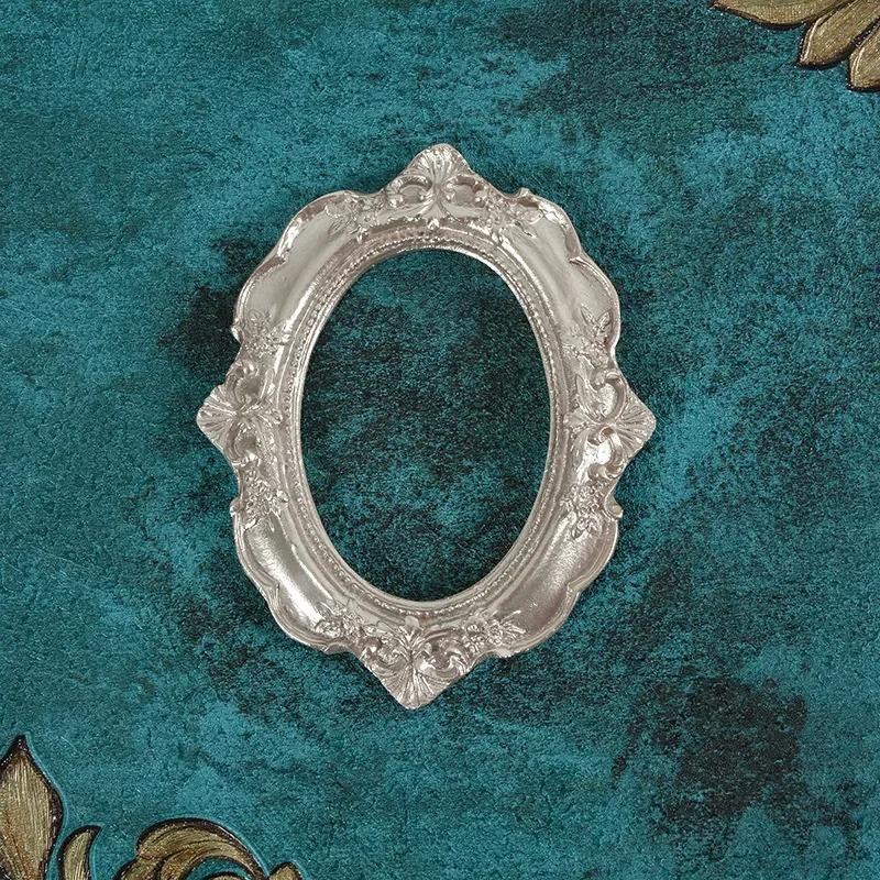 Golden Retro Photo Frame Nail Art Jewelry Decoration Home Decoration Photography Background Shooting Photo Props Picture Frame