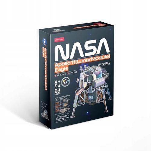 Cubic Fun Puzzle 3d Module Apollo 11 Moon 93 Elements Ds1058h