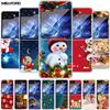 For Samsung Galaxy Z Flip 6 5 4 3 Case Christmas Cute Clear Hard Plastic PC Folding Back Cover For Samsung Z Flip6 Flip5 Flip4