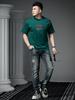 European Style 2025 New Short-Sleeve T-Shirt for Men, Trendy Brand with Printed Rhinestones, Summer Loose Casual Top