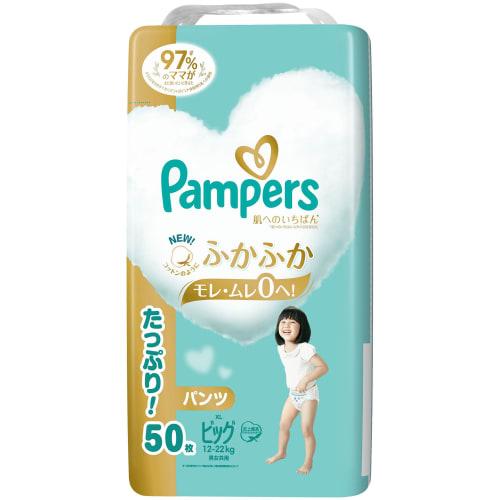 

[Трусики большого размера] Подгузники Pampers Лучшие для кожи (12~22 кг) 50 штук