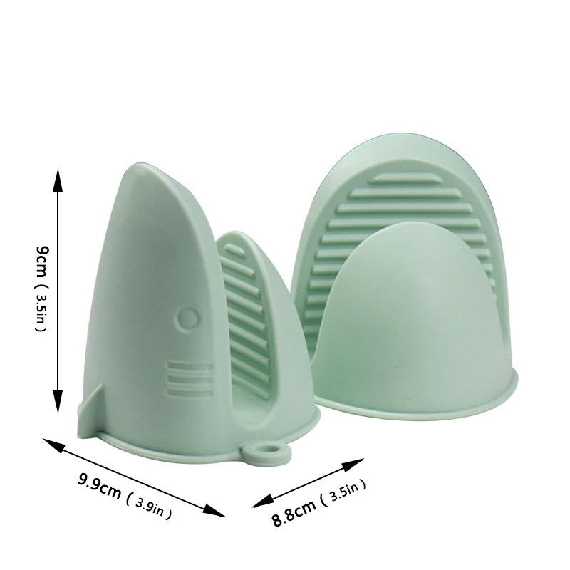 Shark Shaped Silicone Insulated Glove Anti Slip Thickened Scalding Device Silicone Oven Mitts Heat Resistant Cooking Pinch Grips