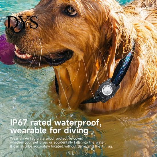 Drop-resistant Locator Cover 1 Set Protective Scratch-Resistant Weatherproof Tracker Holder Waterproof Pet Protector for Airtag Scratch-resistant