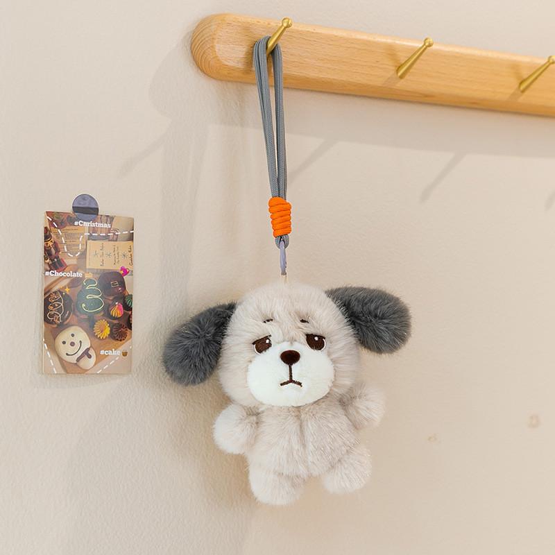 Plush Cartoon Apology Dog Keychain For Gift And Backpack Decor