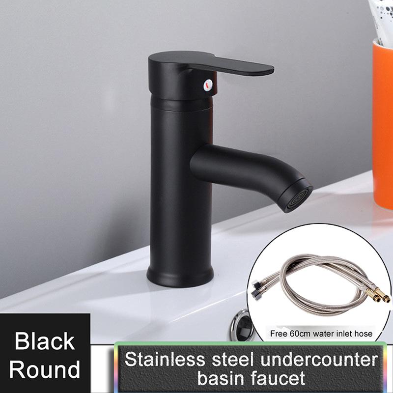 Lavoar Chiuvetă Baie Baterie Scurt/Înalt Înnegrit Cald Rece Bater Robinet Apa Baterie Lavoar Baterie Gospodărie Baie