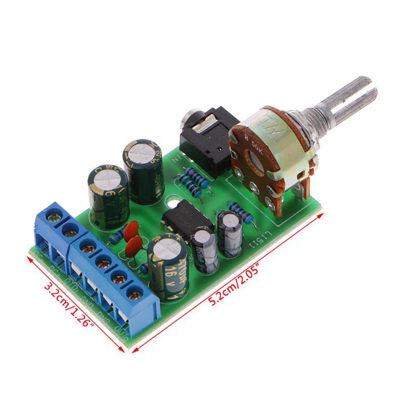 thumbnail image 2 of DC 1.8-12V TDA2822M 2.0 Channel Stereo Mini AUX Audio Amplifier Board Module Amp 2 of 12